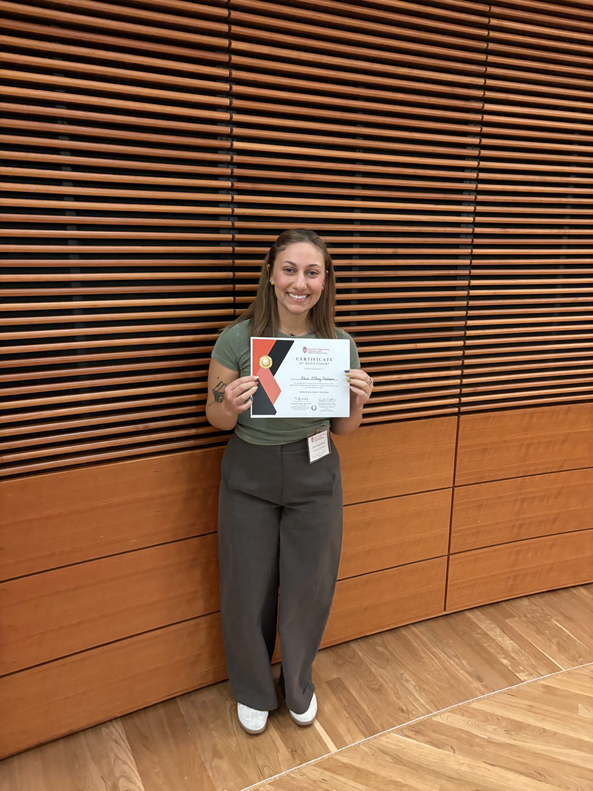 headshot and certificate